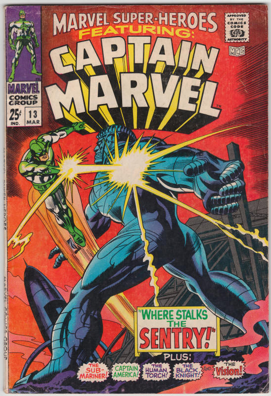 Marvel Super-Heroes #13 First Carol Danvers front cover