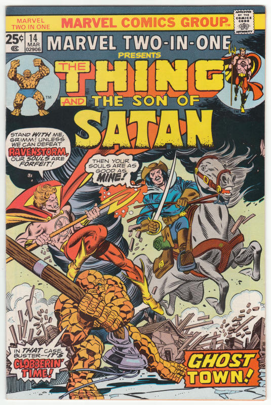 Marvel Two-In-One #14 front cover