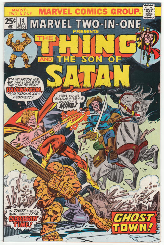 Marvel Two-In-One #14 front cover