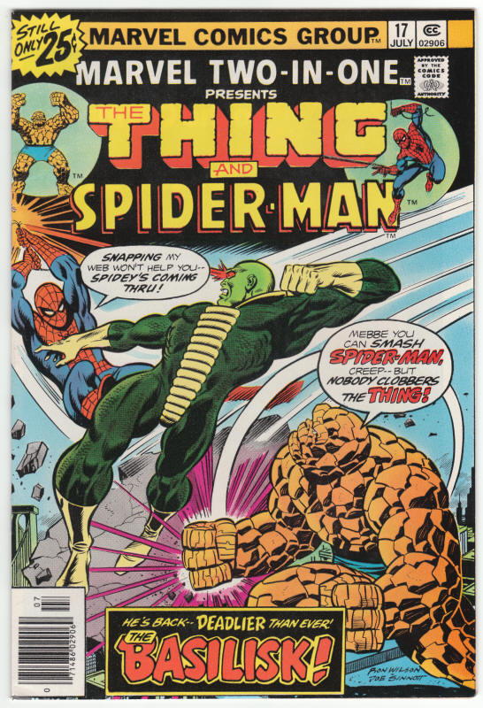 Marvel Two-In-One #17 front cover
