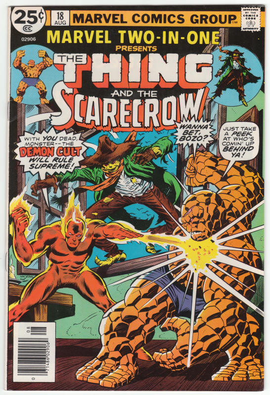 Marvel Two-In-One #18 front cover