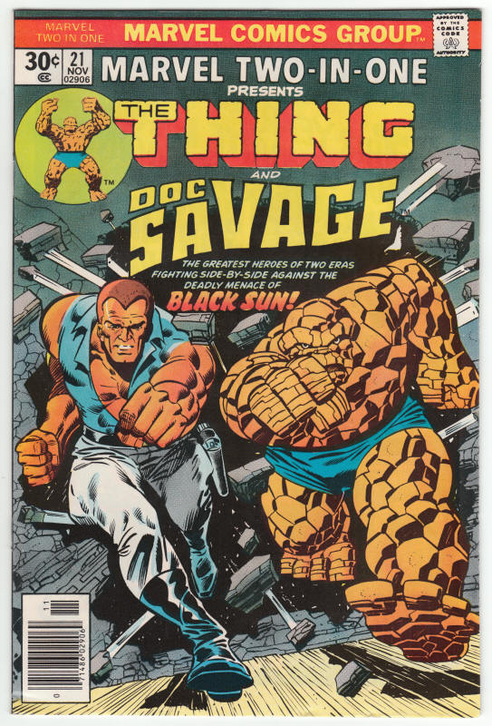 Marvel Two-In-One #21 front cover