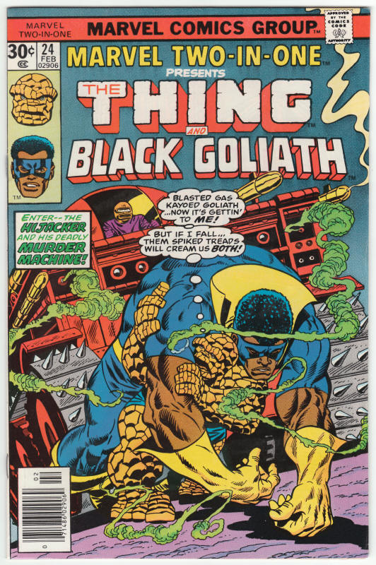 Marvel Two-In-One #24 front cover