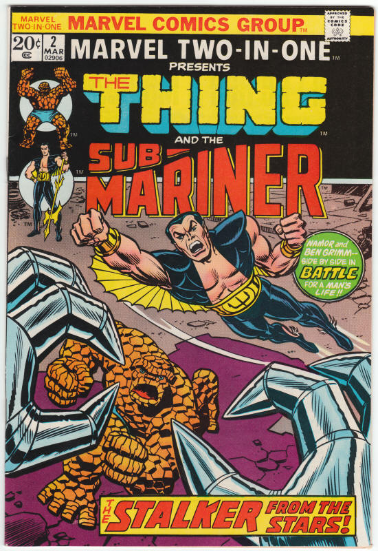 Marvel Two-In-One #2 front cover