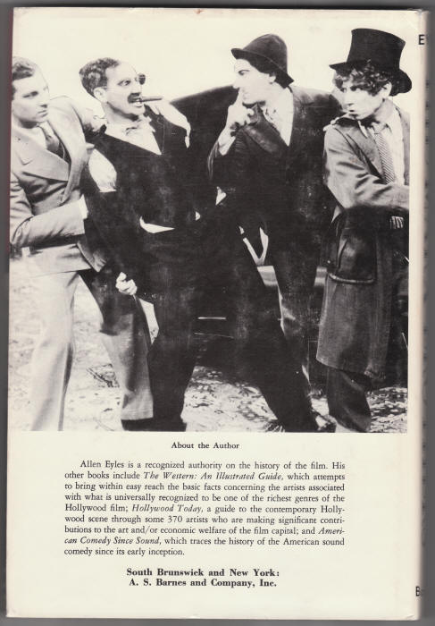 The Marx Brothers Their World Of Comedy back cover