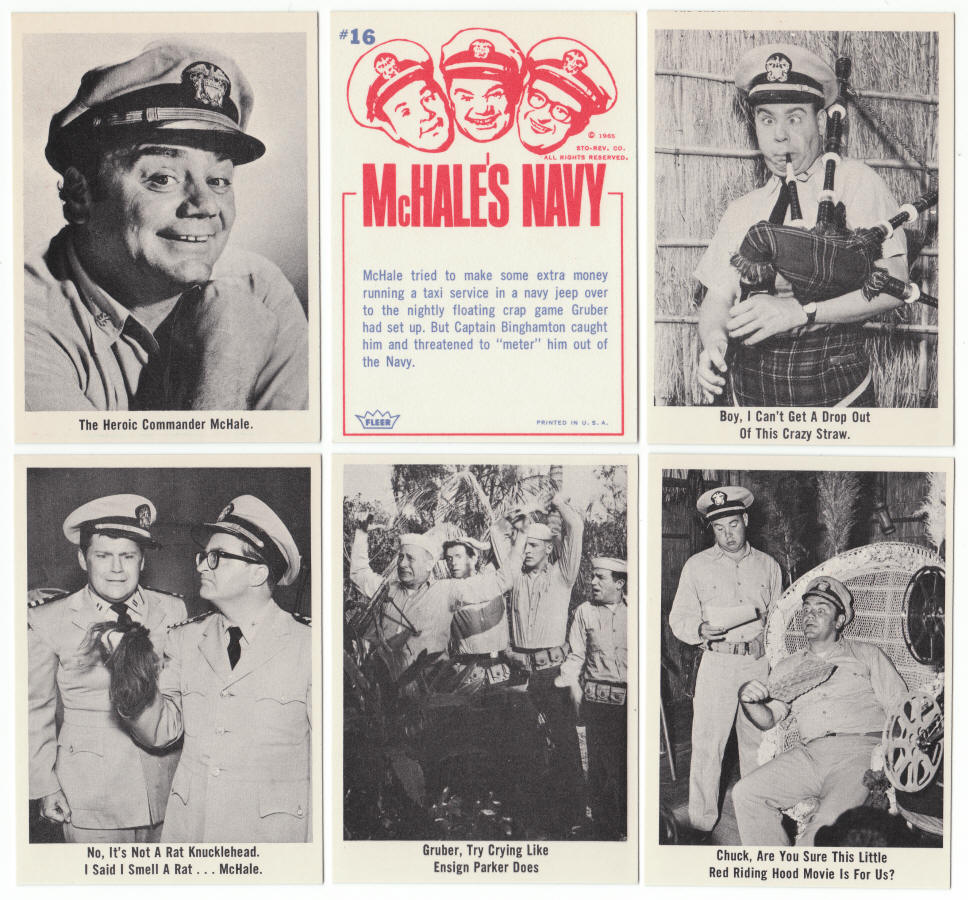 1965 Fleer McHales Navy Trading Cards