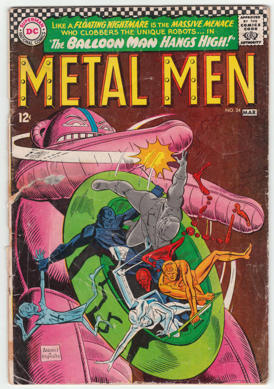 Metal Men #24 front cover