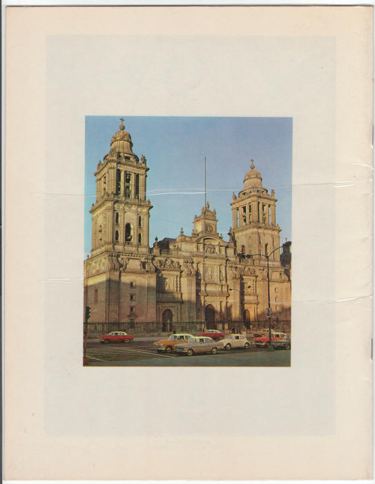 Historical Facts Of The Metropolitan Cathedral Of Mexico Booklet back cover