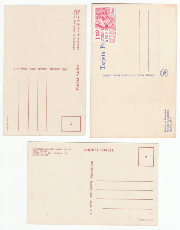 1970s Mexico City Post Cards