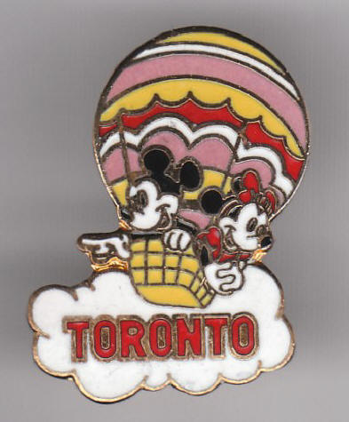 Mickey Minnie Mouse Hot Air Balloon Toronto Lapel Pin