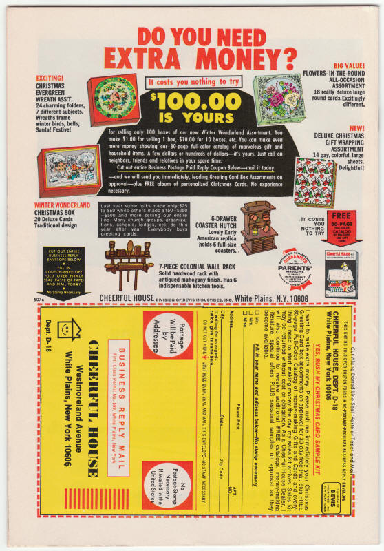 Mister Miracle #15 back cover