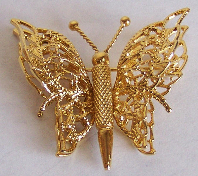 Monets Menagerie Butterfly Brooch front