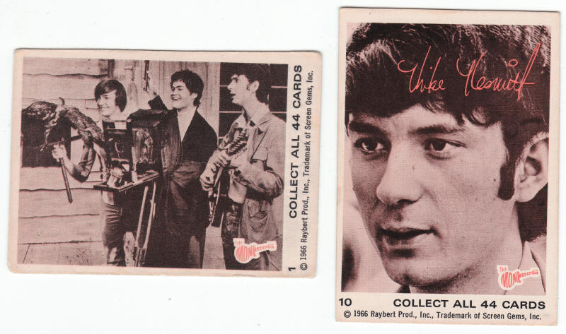 The Monkees 1966 Donruss Cards