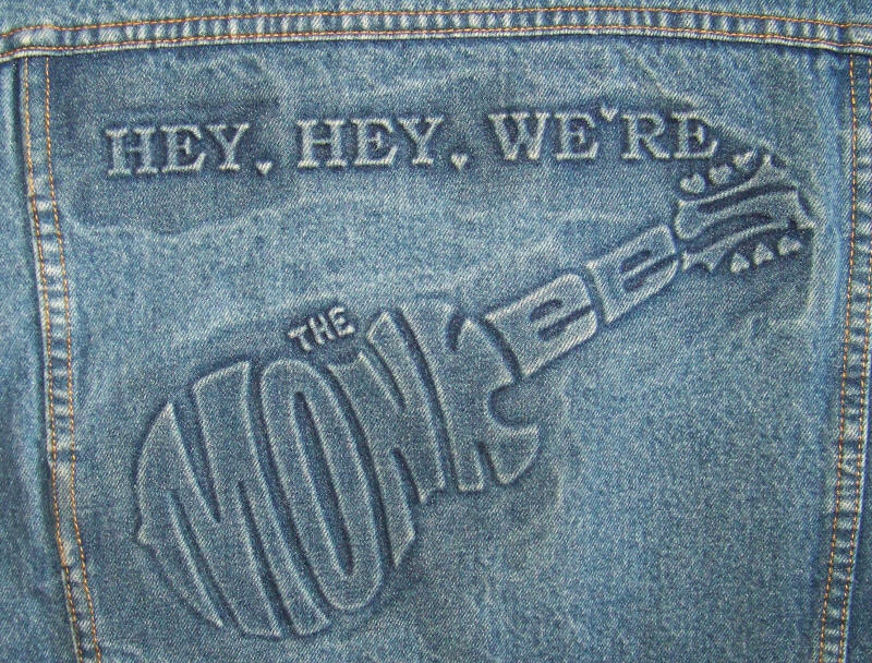 The Monkees Denim Jacket back logo