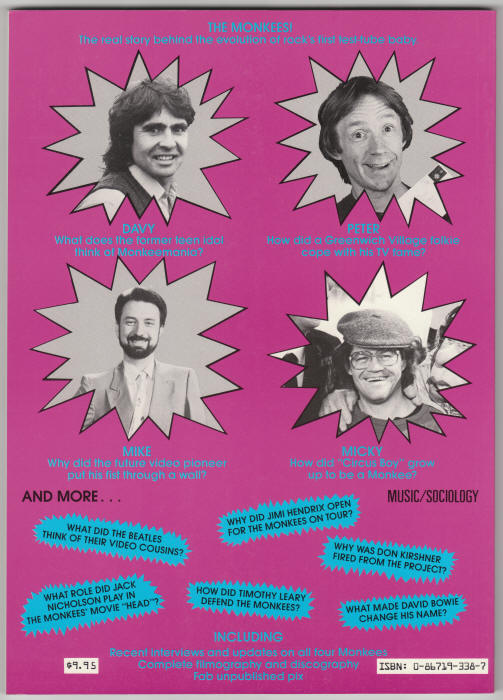 The Monkees Tale back cover