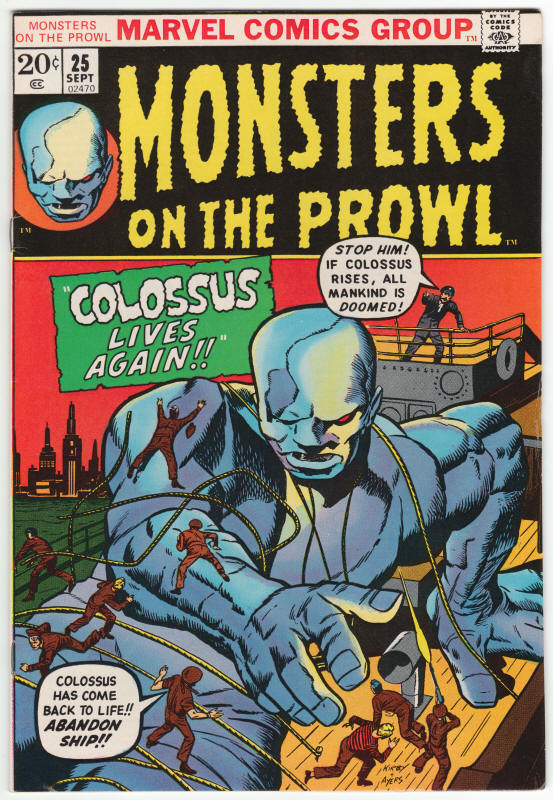 Monsters On The Prowl #25 front cover