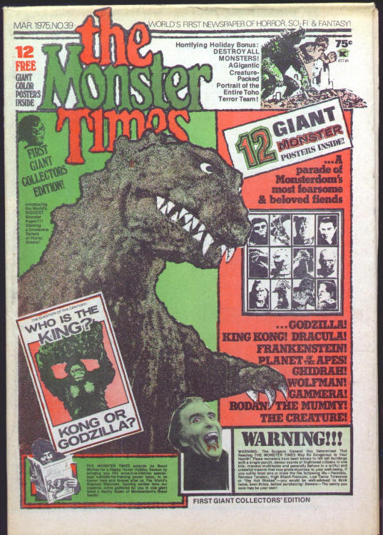 The Monster Times #39 front cover