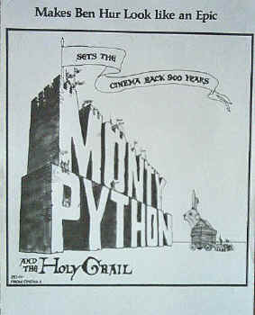 Monty Python And The Holy Grail Handbill
