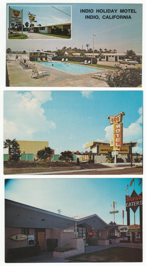 1960s California Hotel Motel Post Cards