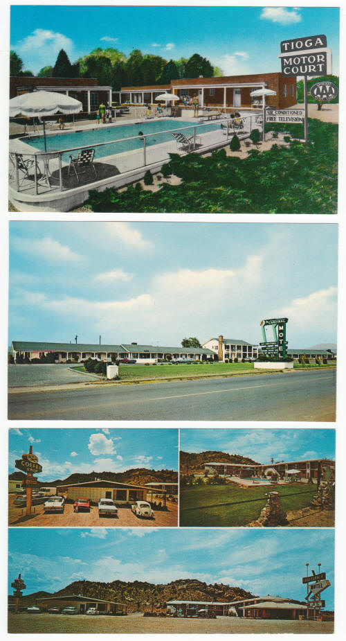 1960s Hotel Motel Post Cards