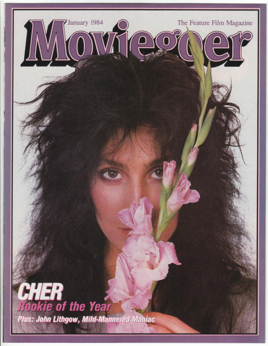 Cher Moviegoer Magazine January 1984 front cover