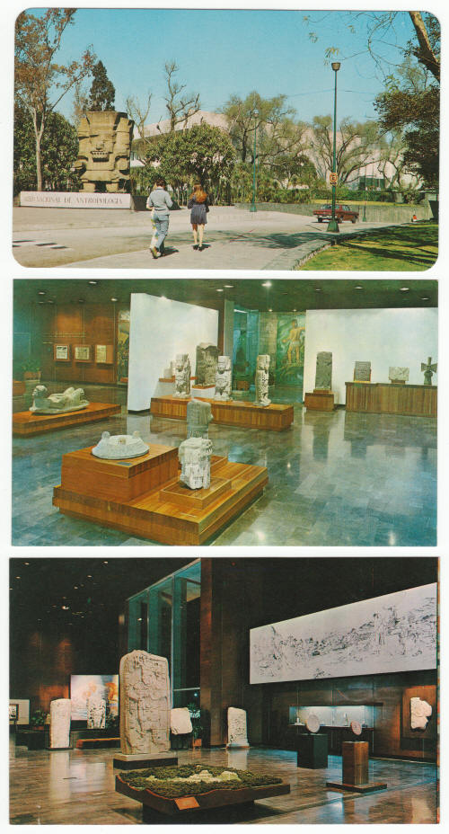 National Museum Of Anthropology Post Cards Mexico City