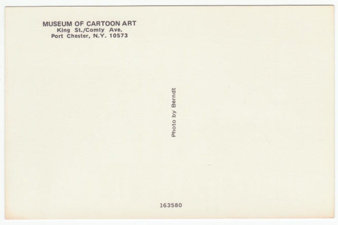 Museum Of Cartoon Art 1974 Post Card