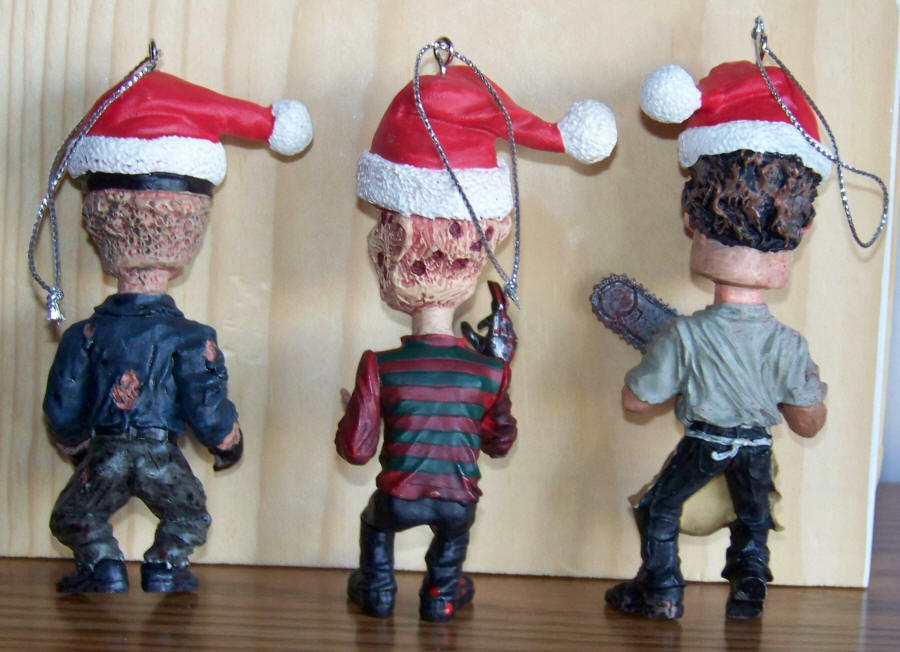 NECA Horror Ornaments back