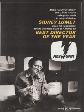 Network Hollywood Reporter Sidney Lumet ad