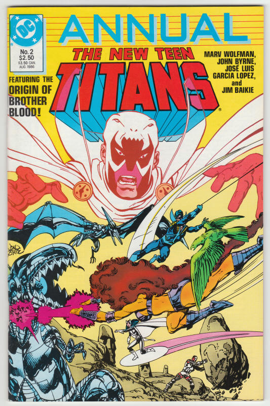 New Teen Titans Annual #2 1986 front cover