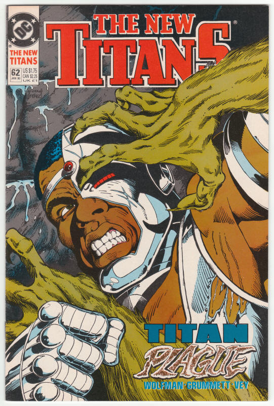 New Titans #62 front cover