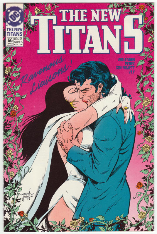 The New Titans #66 front cover