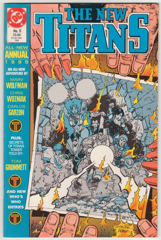 The New Titans Annual #5 front cover