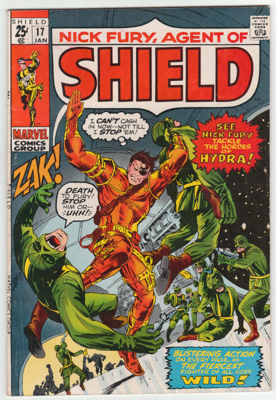 Nick Fury Agent Of SHIELD #17 front cover
