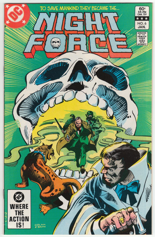 The Night Force 6 front cover