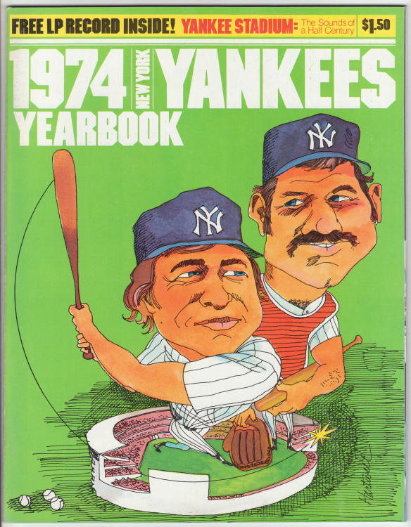 1974 New York Yankees Yearbook front cover