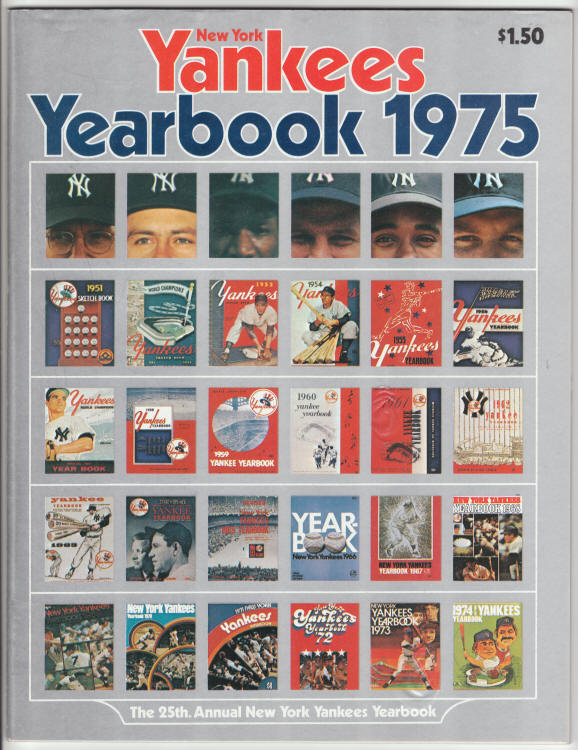 1975 New York Yankees Yearbook front cover