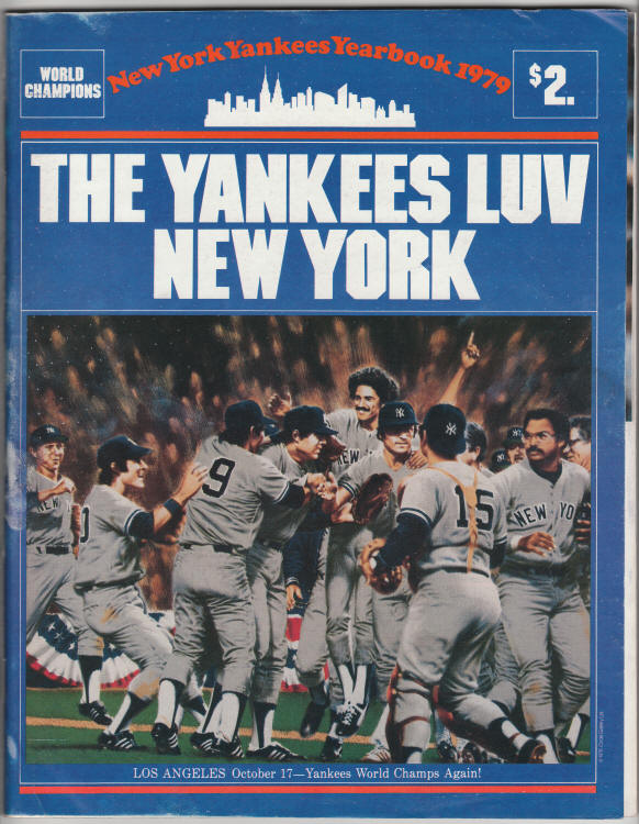 1979 New York Yankees Yearbook front cover