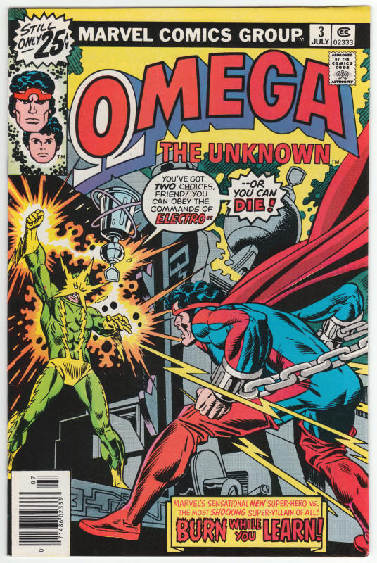 Omega The Unknown #3 front cover