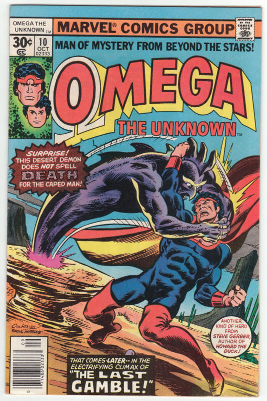 Omega The Unknown #10 front cover