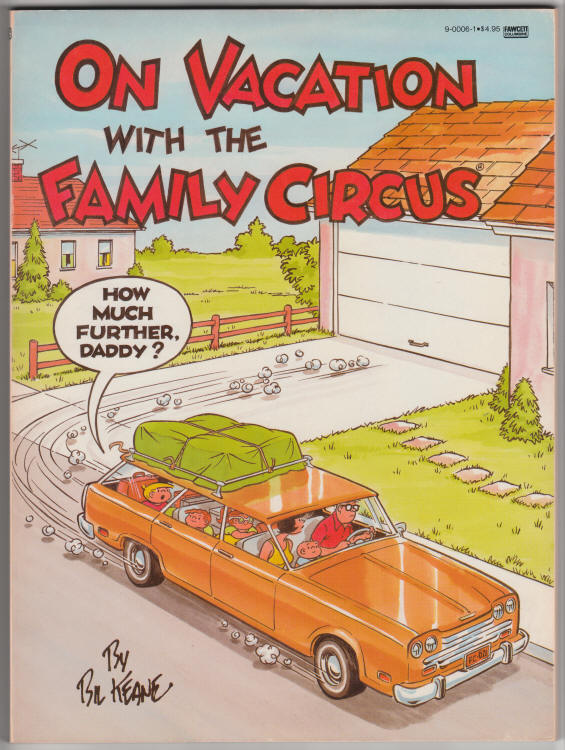 On Vacation With The Family Circus front cover
