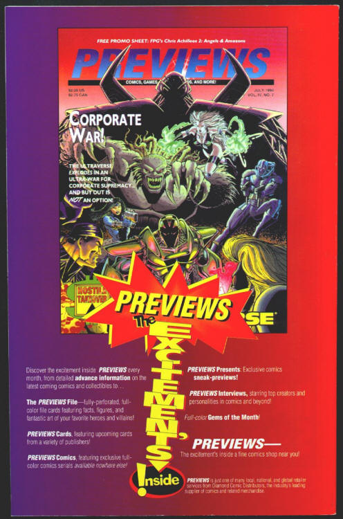 Overstreet Comic Book Monthly #16 back cover