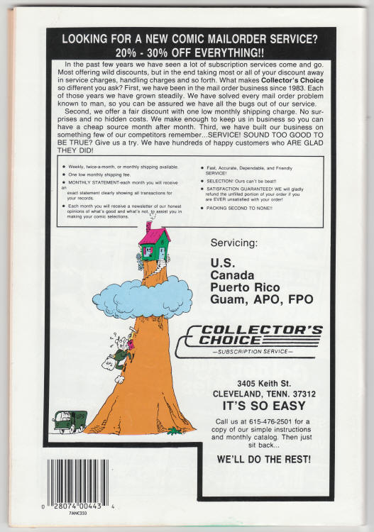 Overstreets Comic Book Price Update #20 back cover