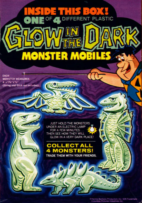 Post Pebbles Cereal Monster Mobiles Premiums back panel