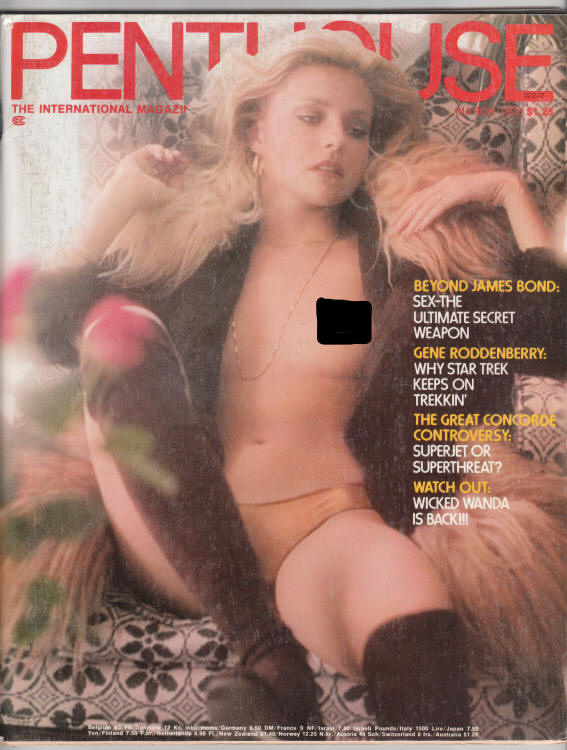 Penthouse Magazine March 1976 front cover censored