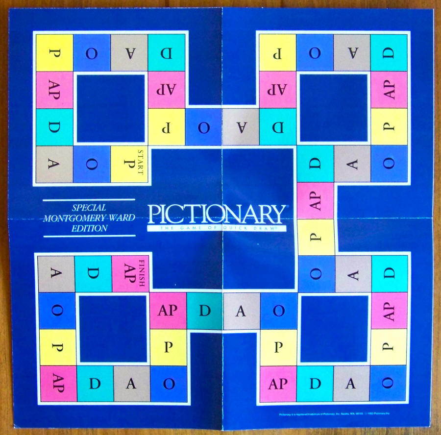 Pictionary Montgomery Ward Edition Game