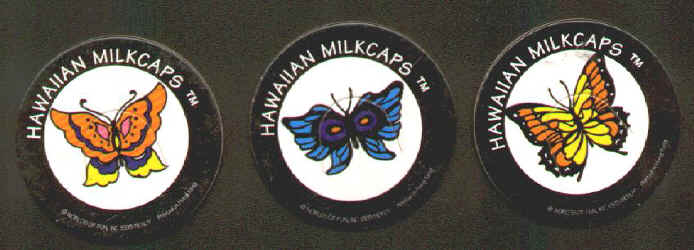 Hawaiian Milkcaps Butterflies Lot of 3