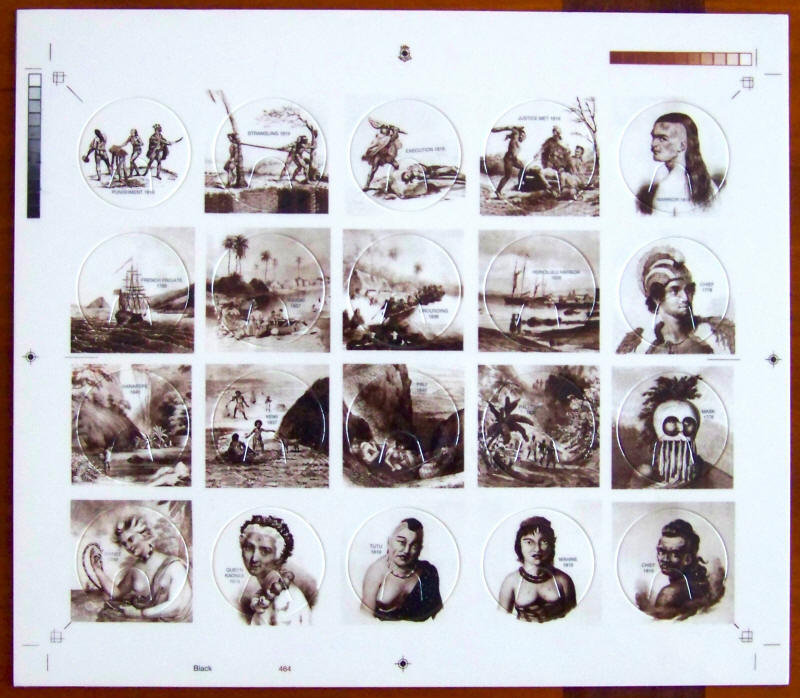 Hawaii State Archives Collection Milk Cap Sheet