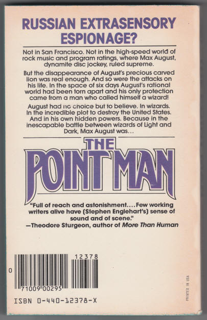 The Point Man back cover