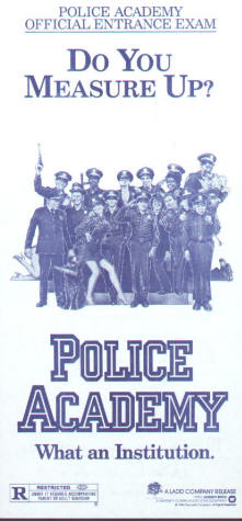 Police Academy Promo front